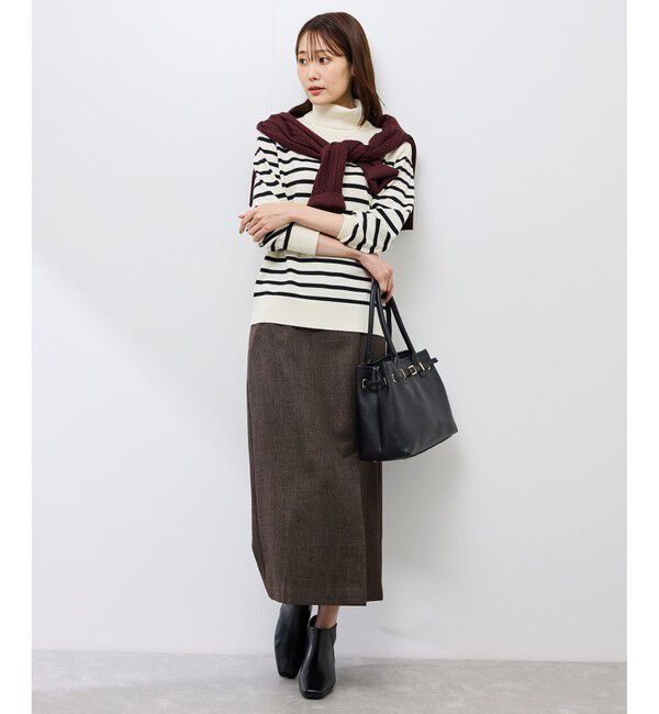Rope&rsquo;Picnic「スリートーンツイードスカート/セットアップ対応」|スカート|