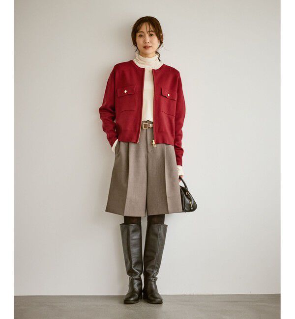 Rope&rsquo;Picnic「【WEB限定】ミラノリブダブルジップニットカーディガン」|カーディガン|