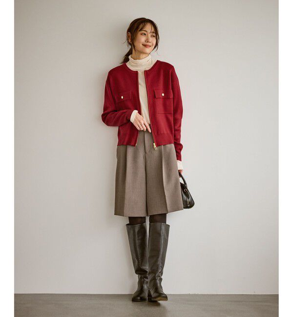 Rope&rsquo;Picnic「【WEB限定】ミラノリブダブルジップニットカーディガン」|カーディガン|