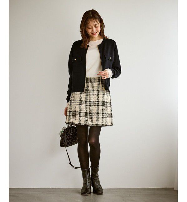 Rope&rsquo;Picnic「【WEB限定】ミラノリブダブルジップニットカーディガン」|カーディガン|