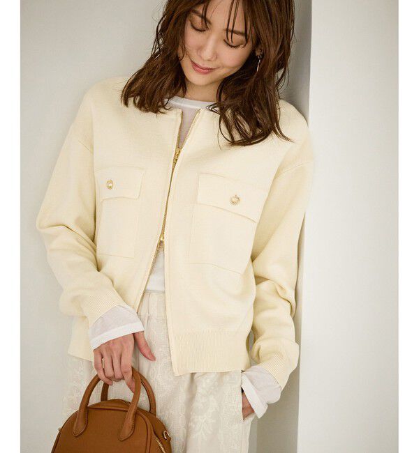 Rope&rsquo;Picnic「【WEB限定】ミラノリブダブルジップニットカーディガン」|カーディガン|