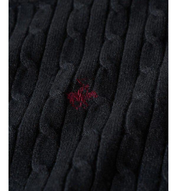 Rope&rsquo;Picnic「【BEVERLYHILLS POLO CLUB・WEB限定】ケーブル編みクロップドニットプルオーバー」|ニット・セーター|
