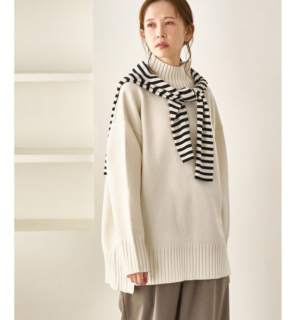 Rope&rsquo;Picnic「【WEB限定】サイドスリットニットプルオーバー/イージーケア」|ニット・セーター|