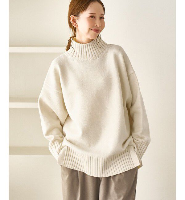 Rope&rsquo;Picnic「【WEB限定】サイドスリットニットプルオーバー/イージーケア」|ニット・セーター|