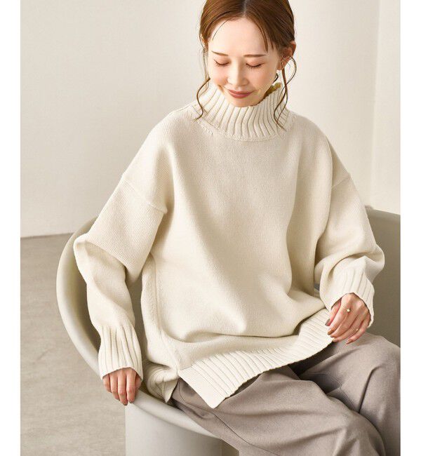 Rope&rsquo;Picnic「【WEB限定】サイドスリットニットプルオーバー/イージーケア」|ニット・セーター|