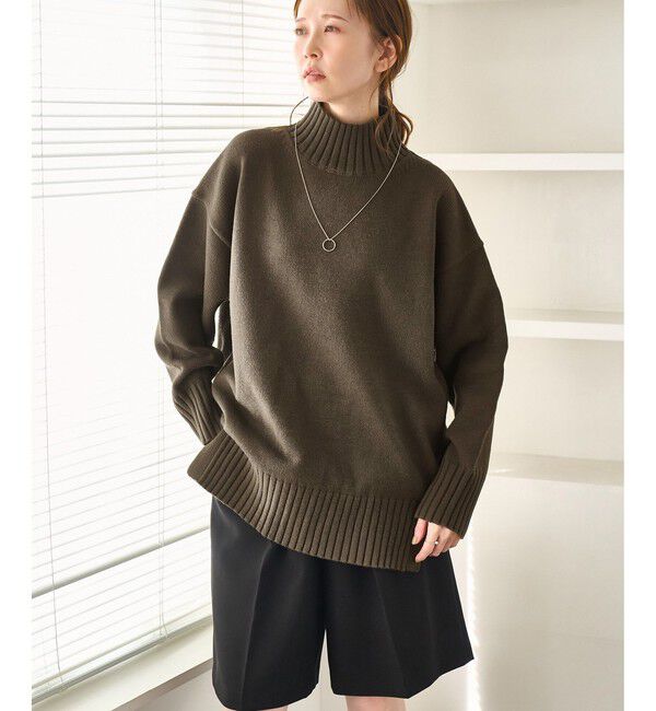 Rope&rsquo;Picnic「【WEB限定】サイドスリットニットプルオーバー/イージーケア」|ニット・セーター|