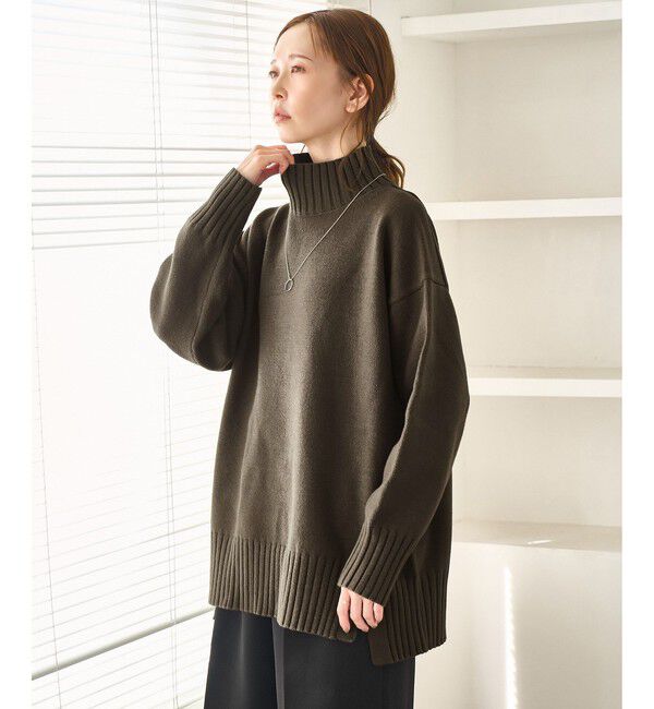 Rope&rsquo;Picnic「【WEB限定】サイドスリットニットプルオーバー/イージーケア」|ニット・セーター|
