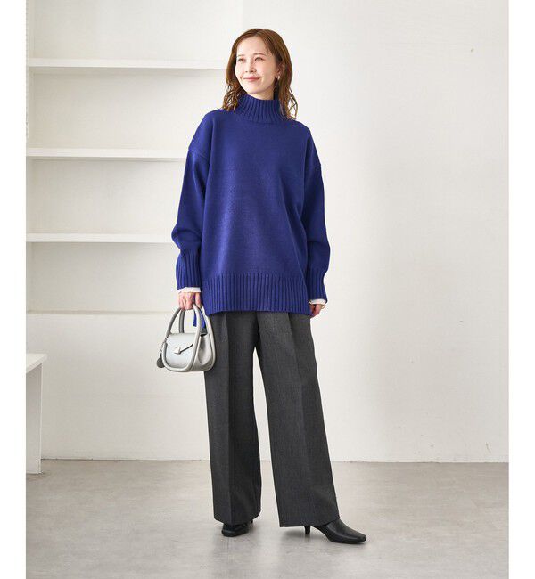 Rope&rsquo;Picnic「【WEB限定】サイドスリットニットプルオーバー/イージーケア」|ニット・セーター|