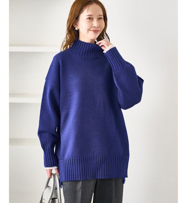 Rope&rsquo;Picnic「【WEB限定】サイドスリットニットプルオーバー/イージーケア」|ニット・セーター|