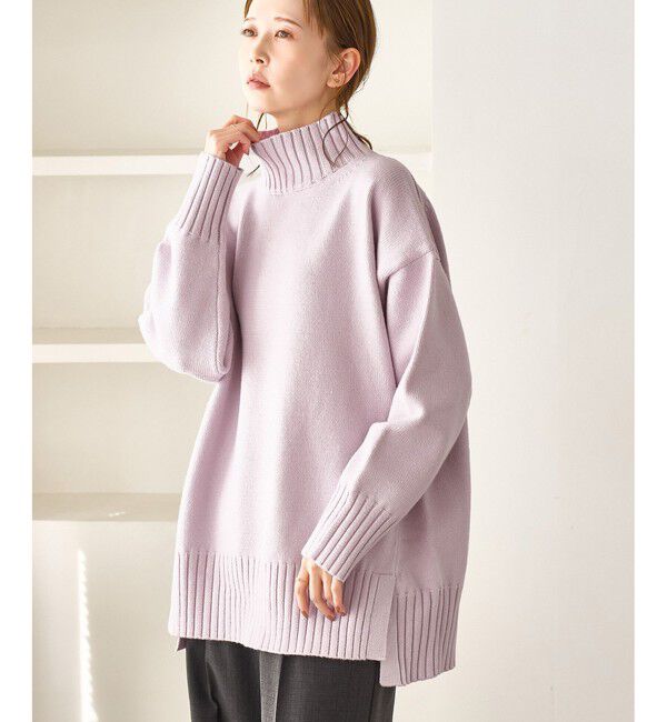 Rope&rsquo;Picnic「【WEB限定】サイドスリットニットプルオーバー/イージーケア」|ニット・セーター|