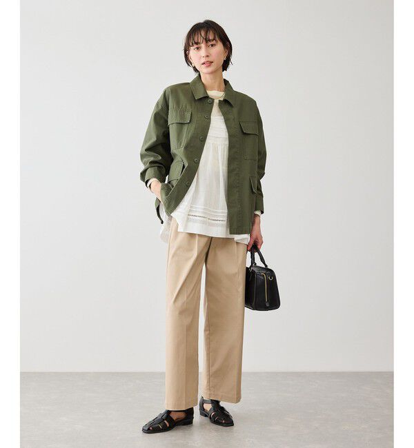 Rope&rsquo;Picnic「お着軽シャツシリーズ シアーレイヤードキャミソールブラウス/接触冷感・通気性」|シャツ・ブラウス|