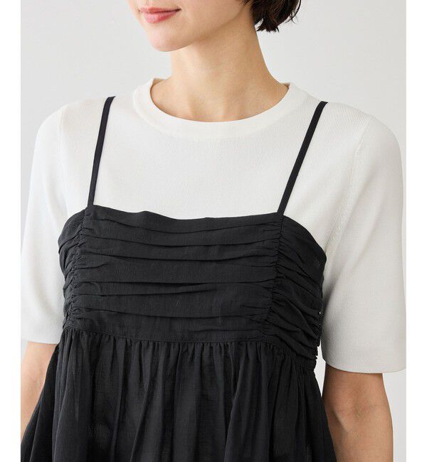 Rope&rsquo;Picnic「お着軽シャツシリーズ シアーレイヤードキャミソールブラウス/接触冷感・通気性」|シャツ・ブラウス|