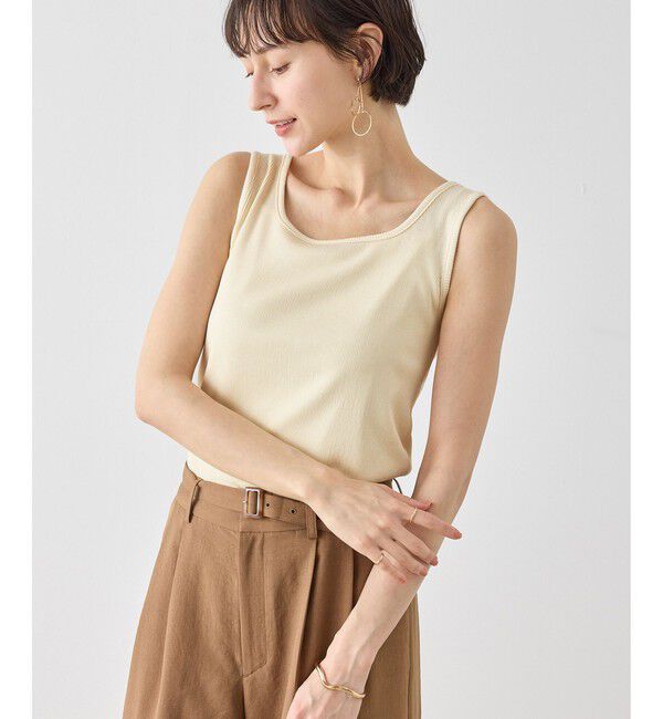 Rope&rsquo;Picnic「【2点セット】配色デザインカーディガン&インナーアンサンブル/イージーケア」|カーディガン|