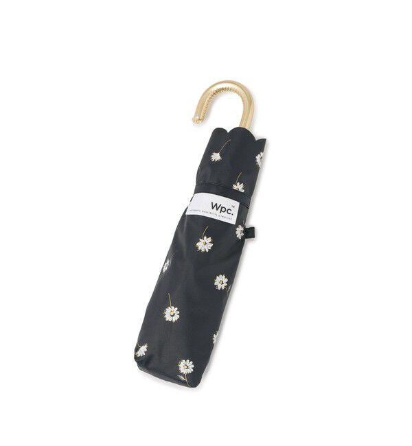 ROPE PICNIC PASSAGE「【Wpc.】遮光ゴールドラインマーガレットmini折りたたみ傘/晴雨兼用・UVカット」|傘|