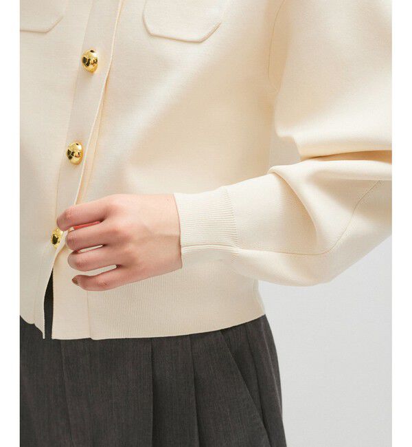 ADAM ET ROPE'「【WEB限定】・【サステナブル】カラー付きカーディガン」|カーディガン|