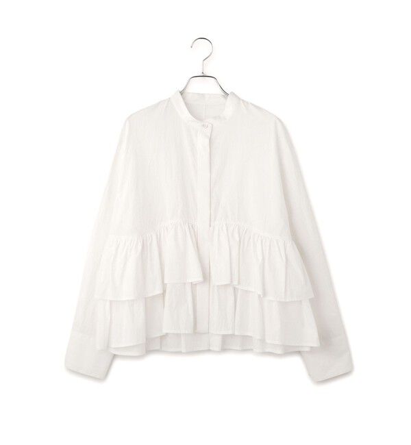 ADAM ET ROPE'「【WEB限定】フリルブラウス」|シャツ・ブラウス|
