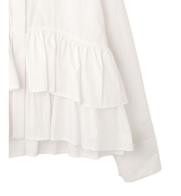 ADAM ET ROPE'「【WEB限定】フリルブラウス」|シャツ・ブラウス|