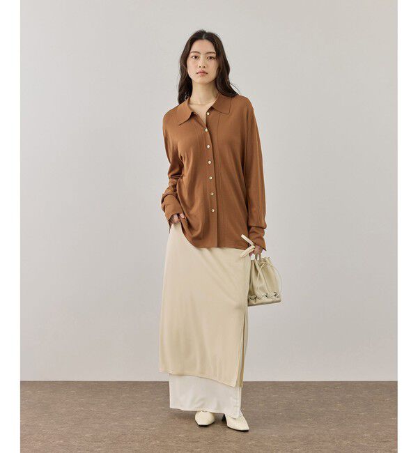 ADAM ET ROPE'「バイカラーエラスティックスカート」|スカート|