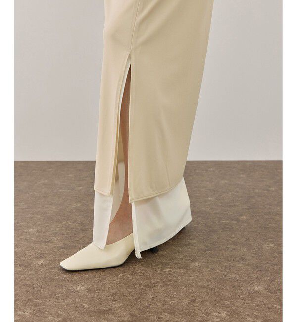 ADAM ET ROPE'「バイカラーエラスティックスカート」|スカート|