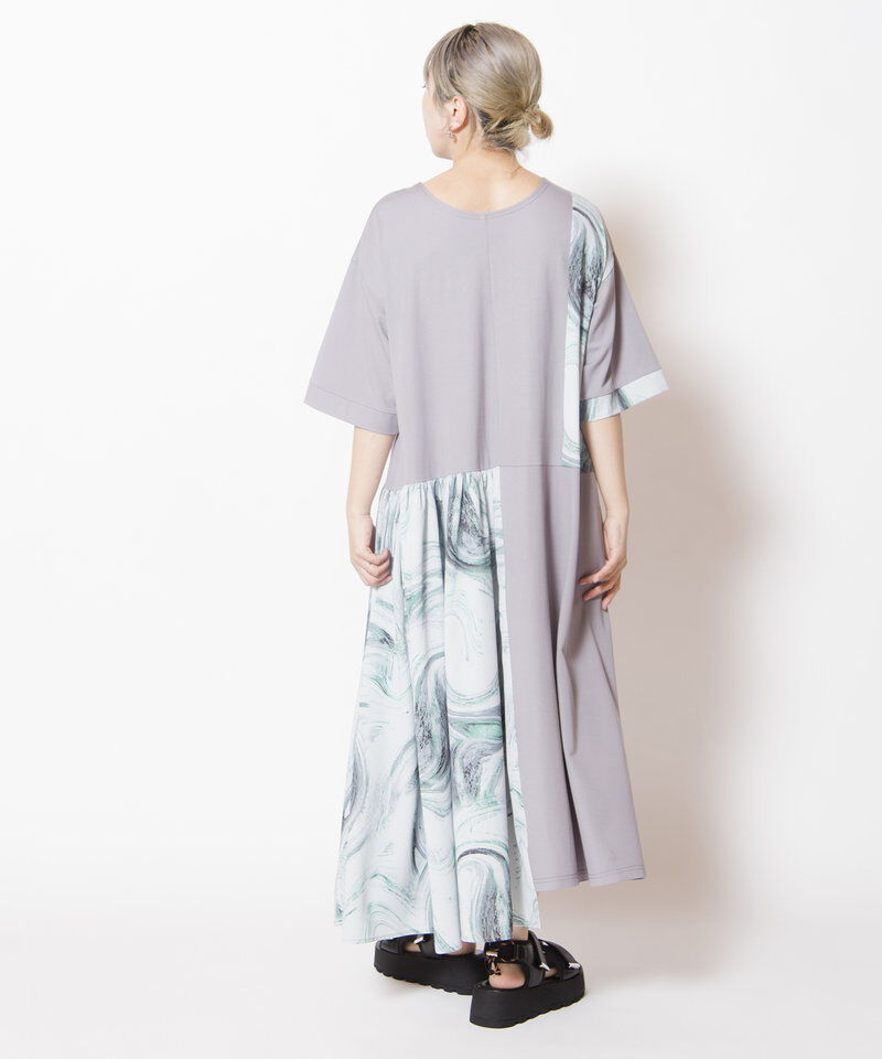  「2WAYプリント切替ワンピース」|ワンピース|