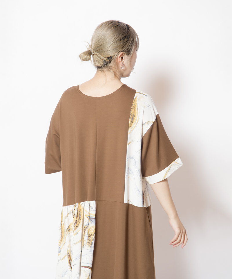  「2WAYプリント切替ワンピース」|ワンピース|