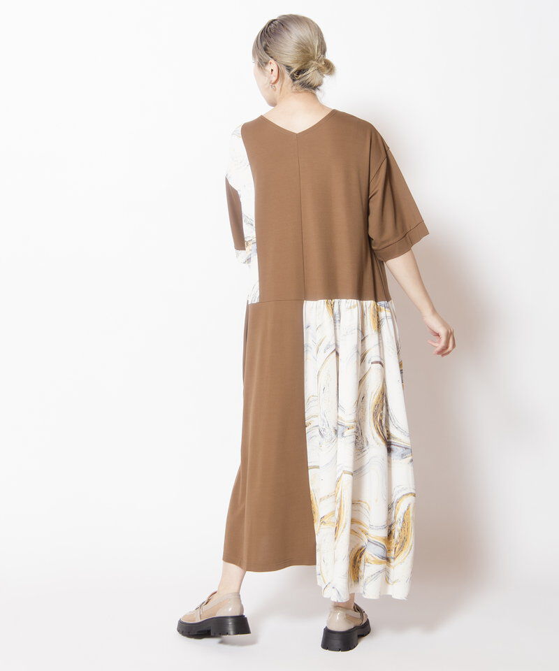  「2WAYプリント切替ワンピース」|ワンピース|