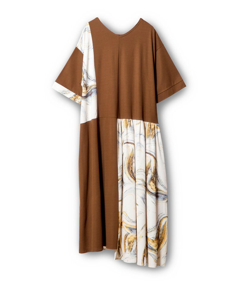  「2WAYプリント切替ワンピース」|ワンピース|