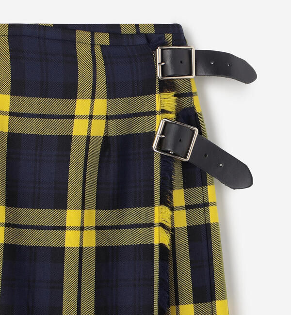 ONEIL OF DUBLIN「O'NEIL OF DUBLIN | ウーステッドウール ロングキルトスカート WOMEN」|スカート|