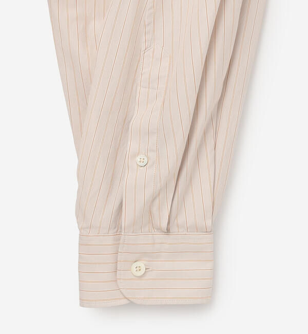 GYMPHLEX「Gymphlex | コットン マルチストライプ 長袖チュニックシャツ WOMEN」|シャツ・ブラウス|