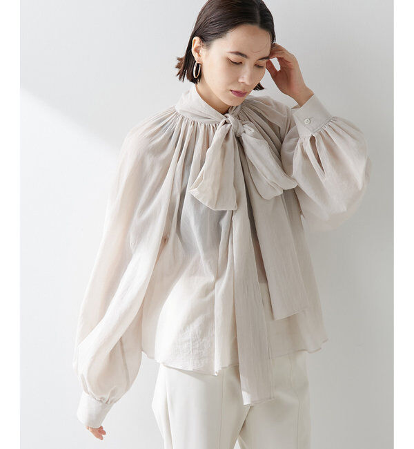  「ローンボウタイブラウス」|シャツ・ブラウス|