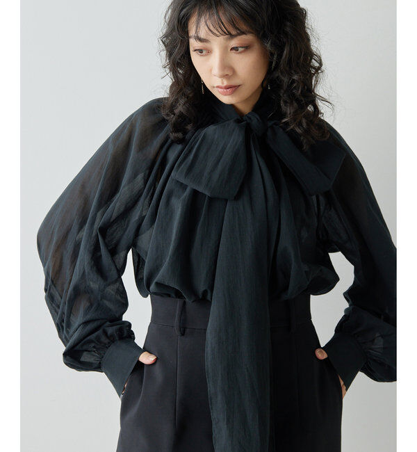  「ローンボウタイブラウス」|シャツ・ブラウス|