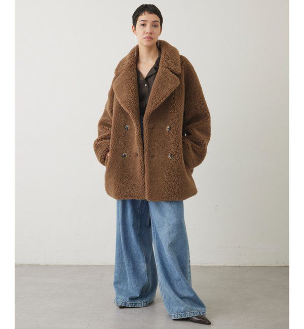 THE PAUSE「【THE PAUSE】ボアダブルコート」|その他|