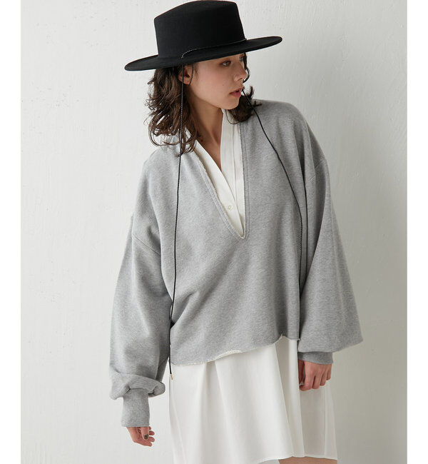  「スウェットVネックプルオーバー２」|Tシャツ・カットソー|