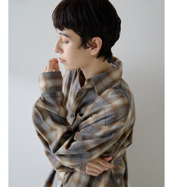  「シャギーチェックシャツ」|シャツ・ブラウス|