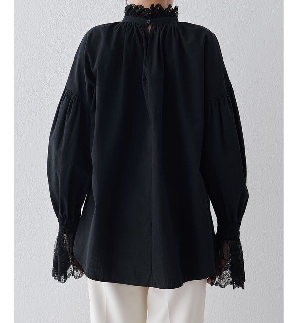  「レースギャザーブラウス」|シャツ・ブラウス|