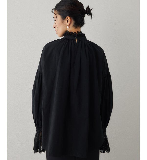  「レースギャザーブラウス」|シャツ・ブラウス|