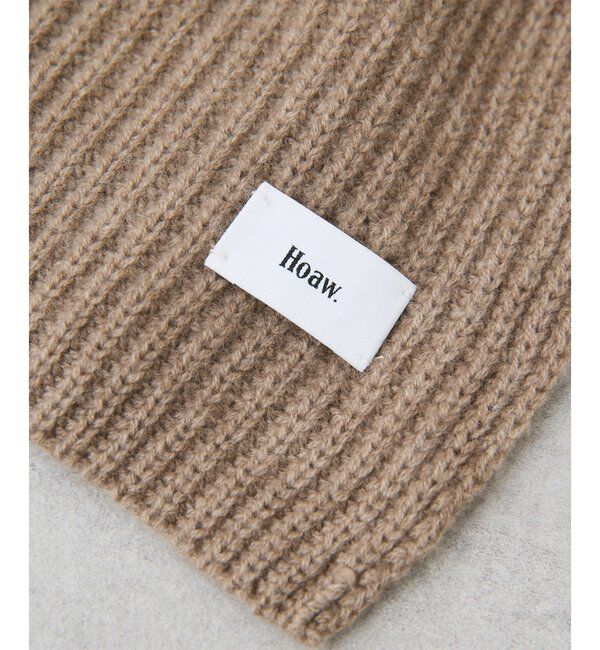 Hoaw.「【Hoaw.】カシミヤリブストール」|マフラー|