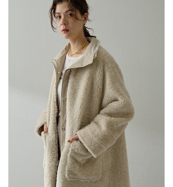  「リバーシブルボアコート」|その他|