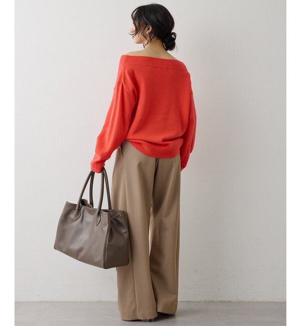  「ウールカシミヤオフショルプルオーバー」|ニット・セーター|