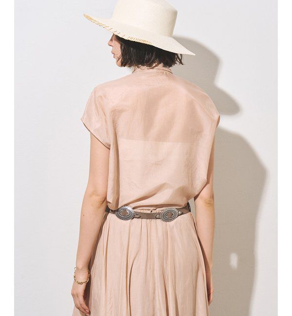  「【WEB＆一部店舗限定カラーあり】コットンシルクボウブラウス」|シャツ・ブラウス|