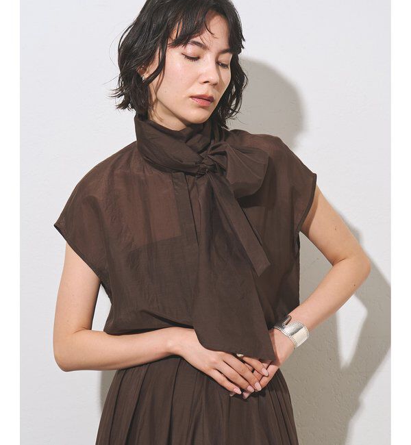  「【WEB＆一部店舗限定カラーあり】コットンシルクボウブラウス」|シャツ・ブラウス|