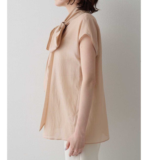  「【WEB＆一部店舗限定カラーあり】コットンシルクボウブラウス」|シャツ・ブラウス|