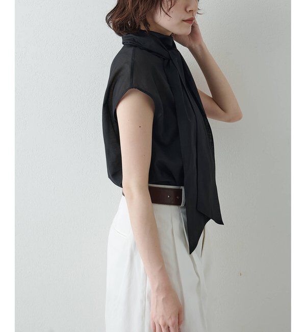  「【WEB＆一部店舗限定カラーあり】コットンシルクボウブラウス」|シャツ・ブラウス|