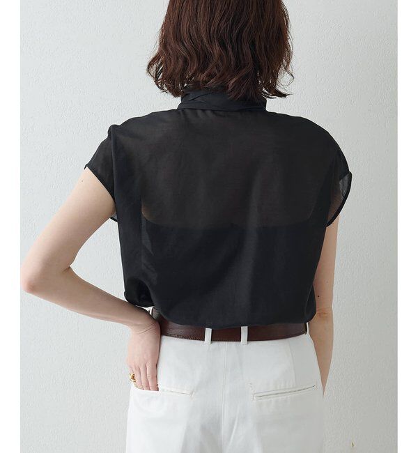 「【WEB＆一部店舗限定カラーあり】コットンシルクボウブラウス」|シャツ・ブラウス|