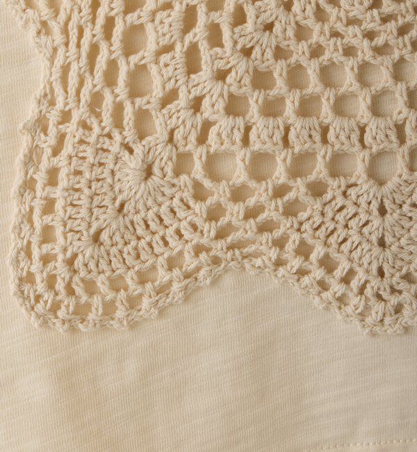  「クロシェドッキングTシャツ」|Tシャツ・カットソー|