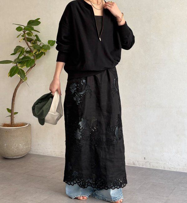  「【新色追加】【インフルエンサー OKOCHI企画】ハーフジップスウェット」|Tシャツ・カットソー|