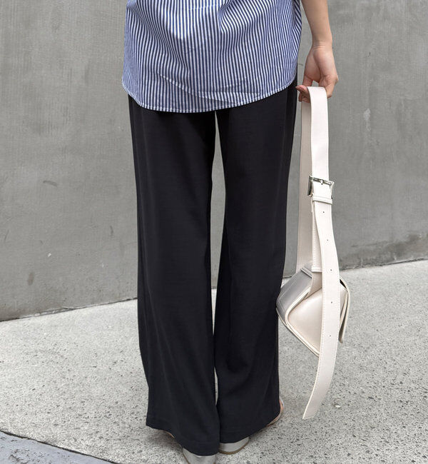  「接触冷感ワイドパンツ」|チノ|