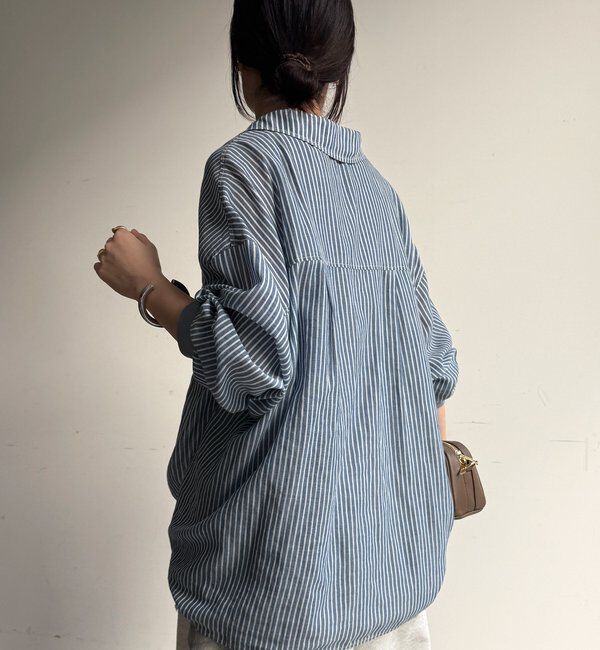 「袖リブシアーデニムシャツ」|シャツ・ブラウス|