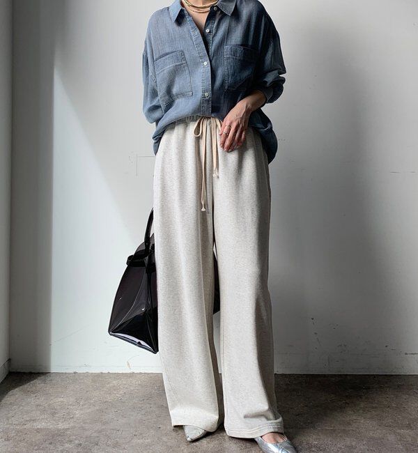  「袖リブシアーデニムシャツ」|シャツ・ブラウス|