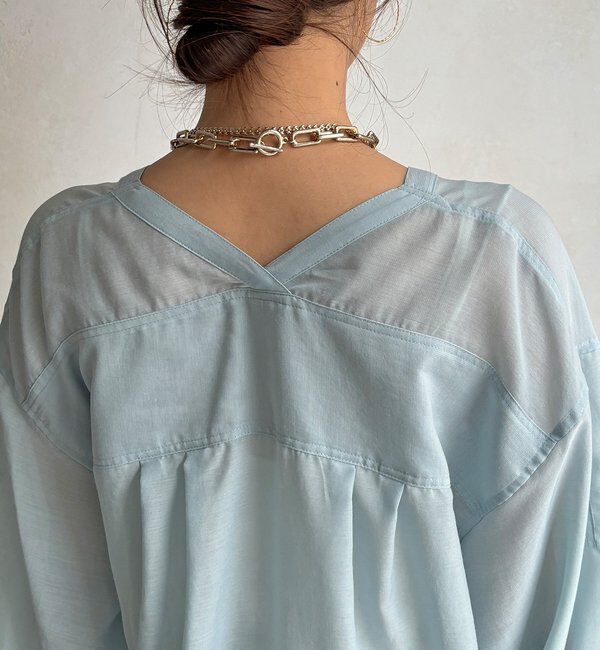  「GOLDボタンVVシャツ」|シャツ・ブラウス|